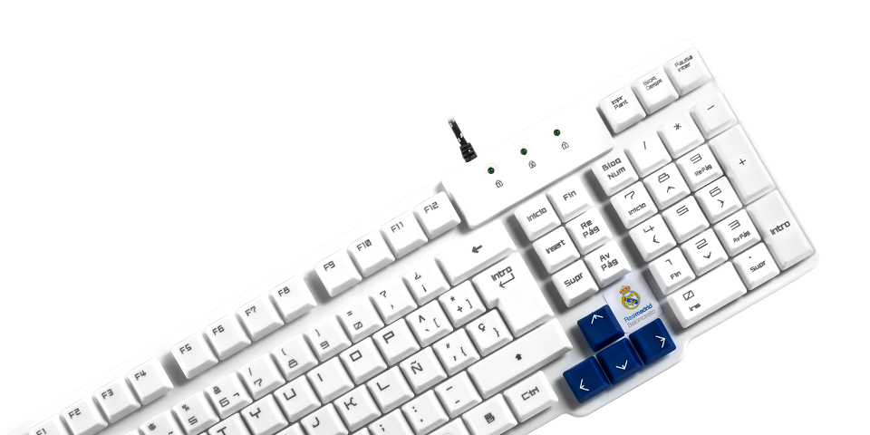 Mars Gaming MCPCHAMPIONRM keyboard Mouse included USB QWERTY Spanish Blue, White – image 5