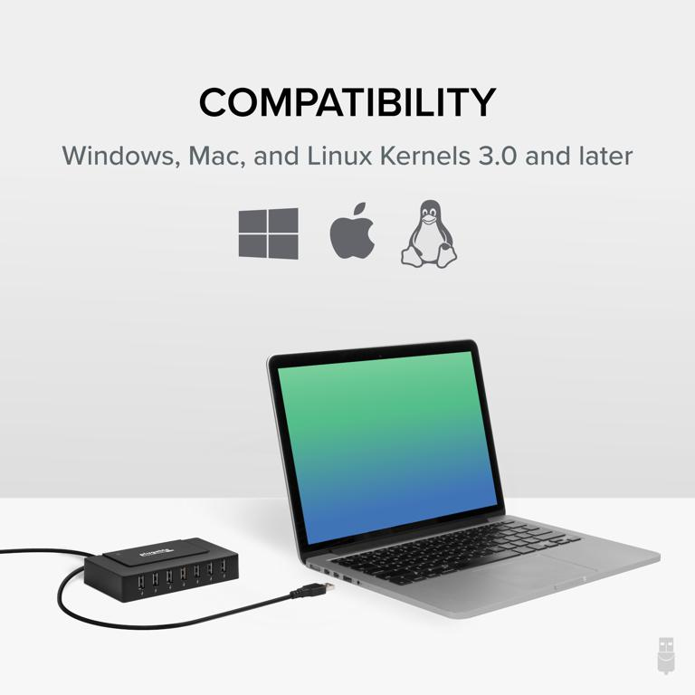 Plugable Technologies USB2-HUB7BC interface hub USB 2.0 480 Mbit/s Black – image 3