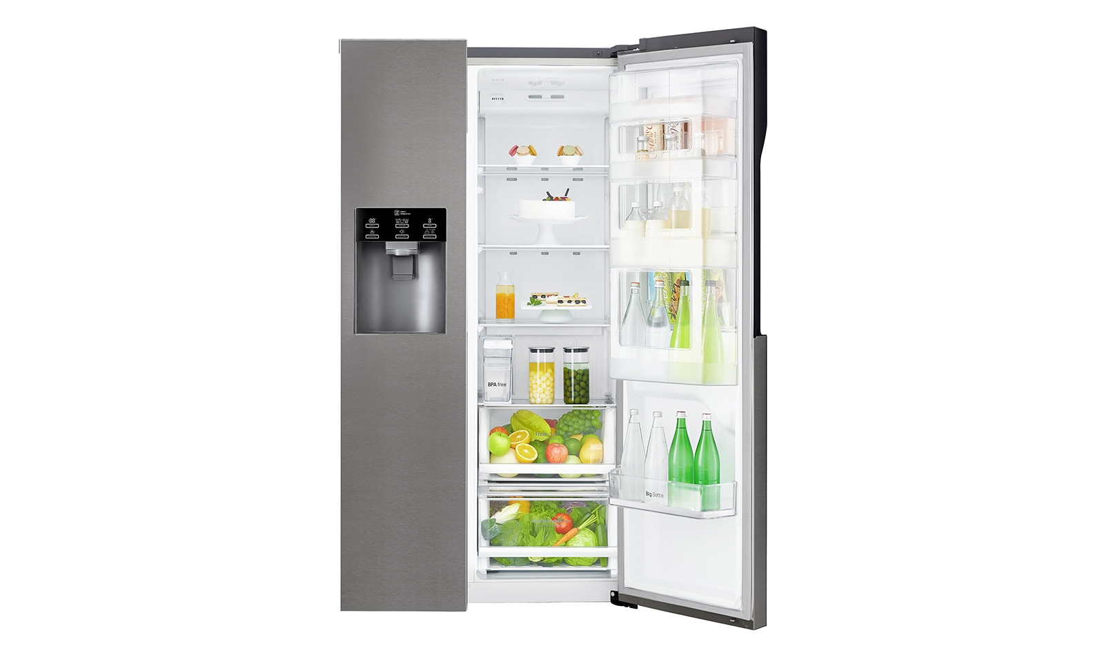LG GSJ361DIDV side-by-side refrigerator Freestanding – image 4