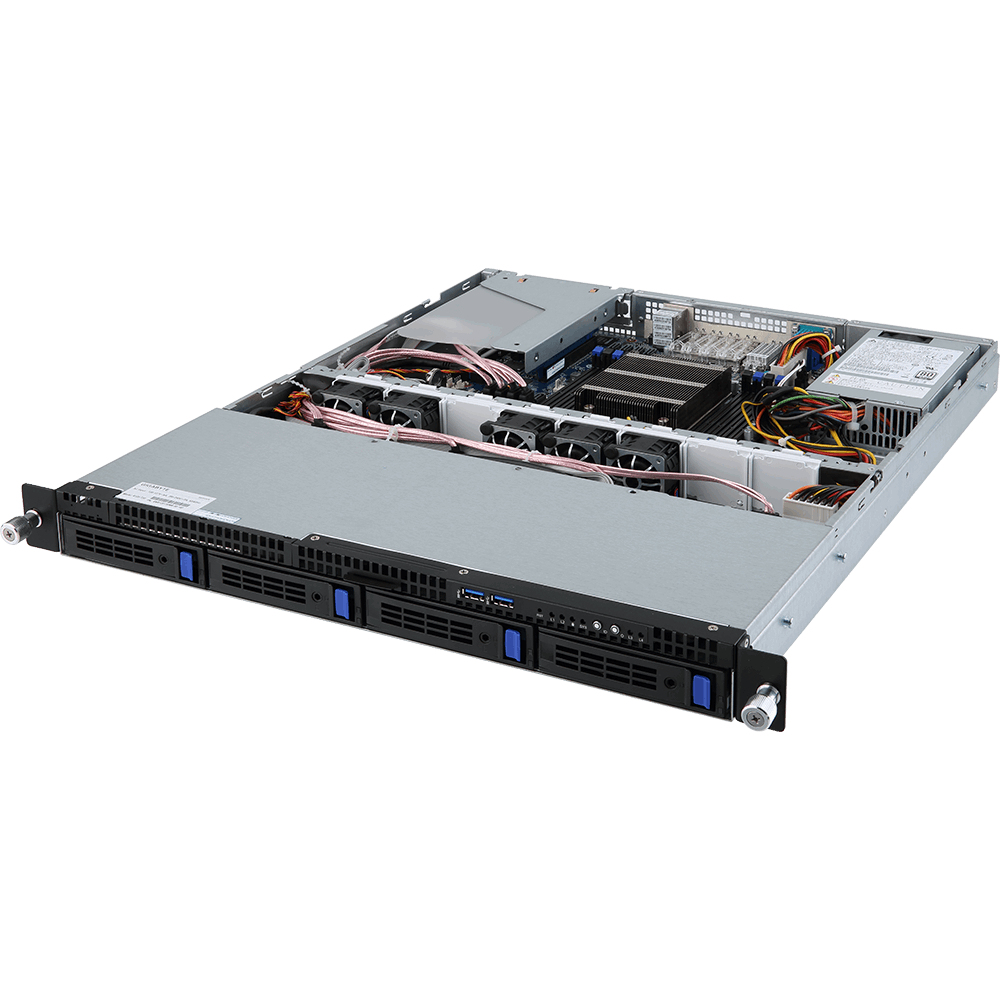 GIGABYTE R120-T34 BGA 2601 Rack (1U) Black