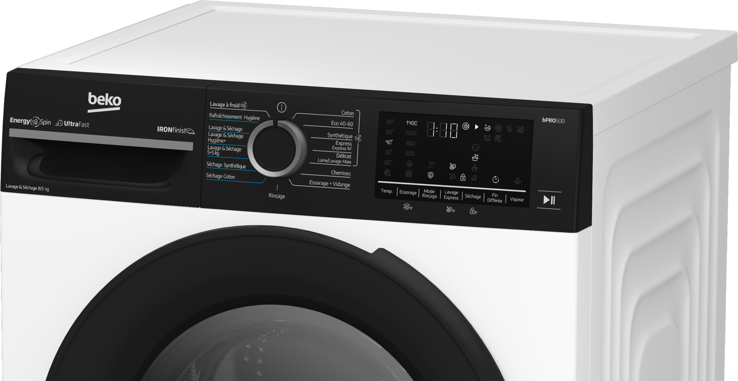 Beko BM3DT48501W washer dryer Freestanding Front-load White – image 9
