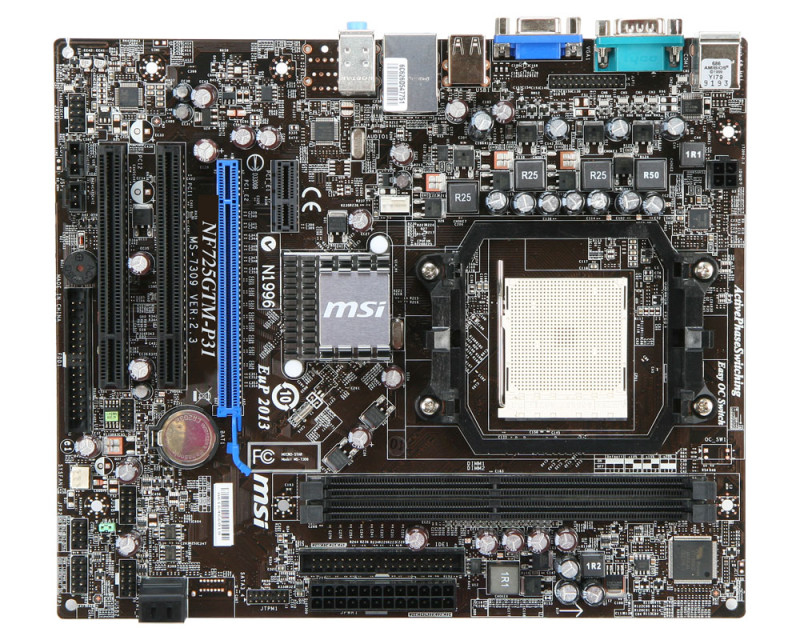 MSI NF725GTM-P31 motherboard NVIDIA nForce 630a Socket AM2+ micro ATX – image 2