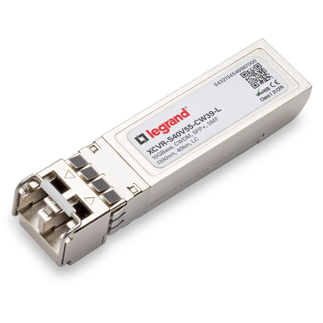 Legrand XCVR-S40V55-CW39-L network transceiver module Fiber optic 10000 Mbit/s SFP+ 1390 nm