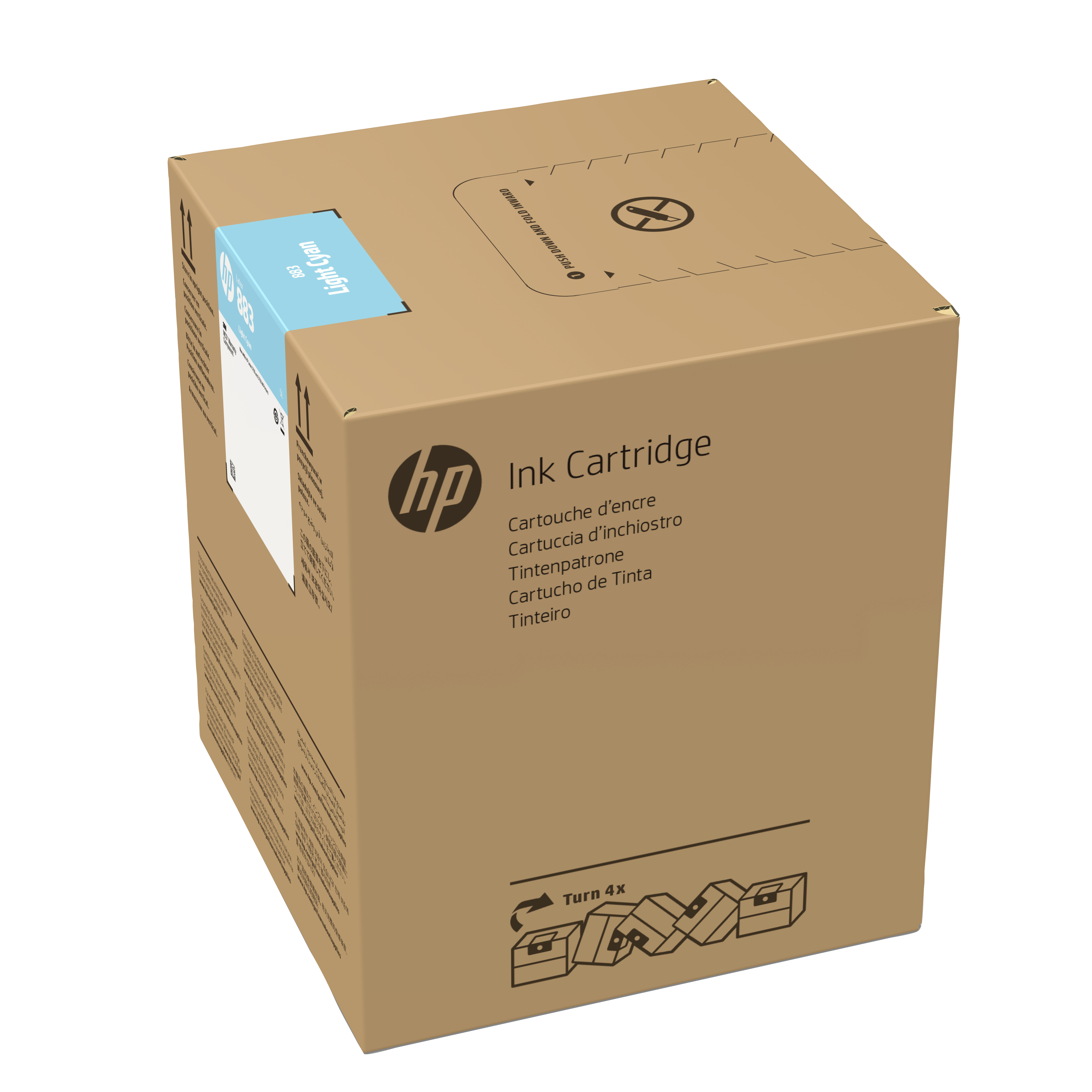 HP 883 5L LT CYAN LATEX INK CARTRIDGE