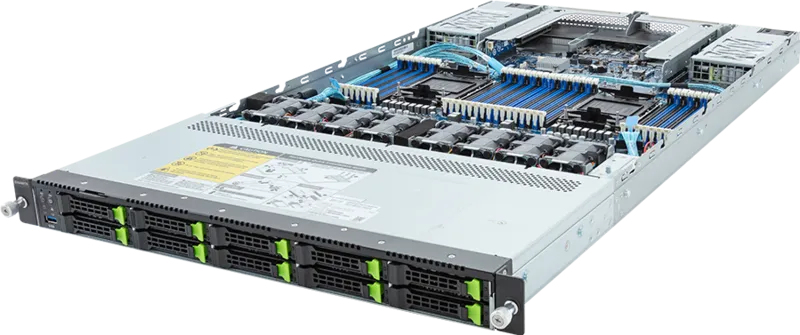 GIGABYTE R183-S94-AAH1 Intel C741 LGA 4677 (Socket E) Rack (1U) Black, Steel – image 1