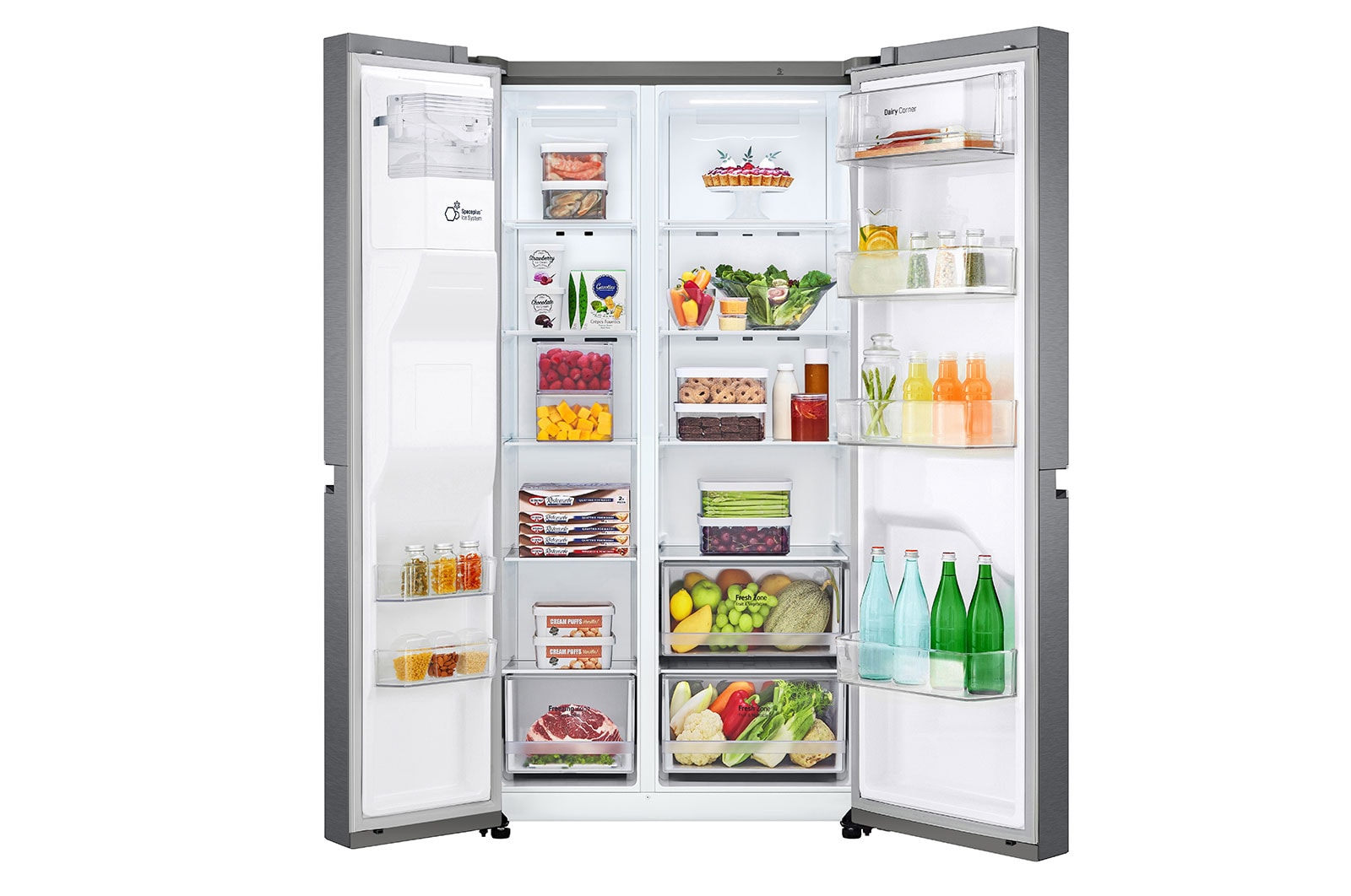 LG GSLV30DSXM side-by-side refrigerator Freestanding – image 2