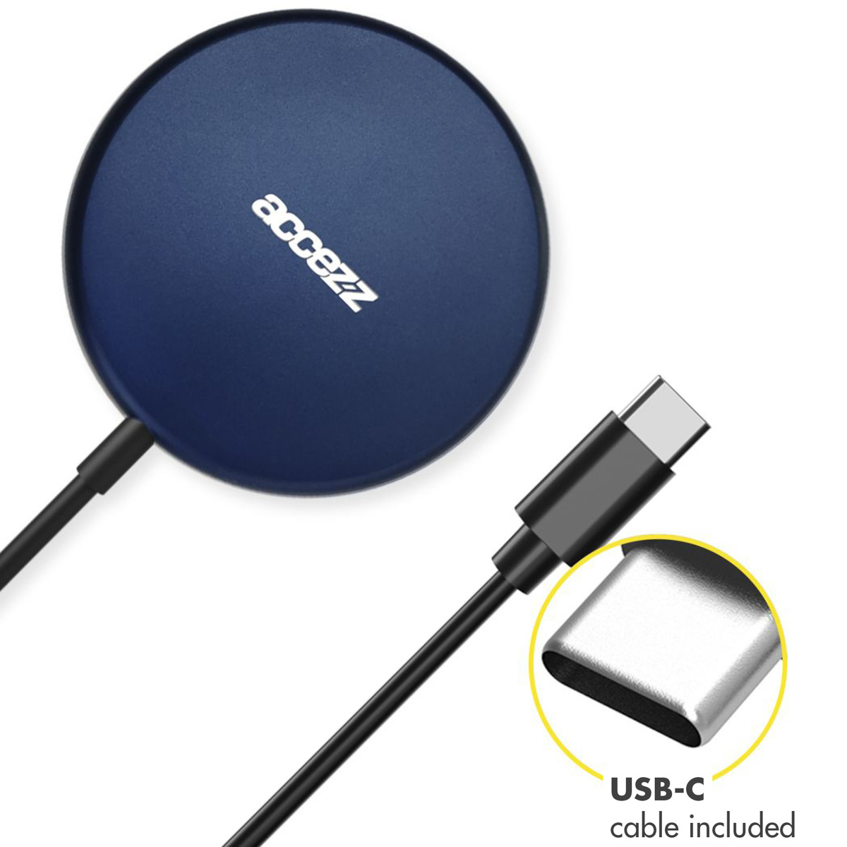 Accezz WIRELESSCHARGER50252703 mobile device charger Smartphone Blue USB Wireless charging Fast charging Indoor – image 3