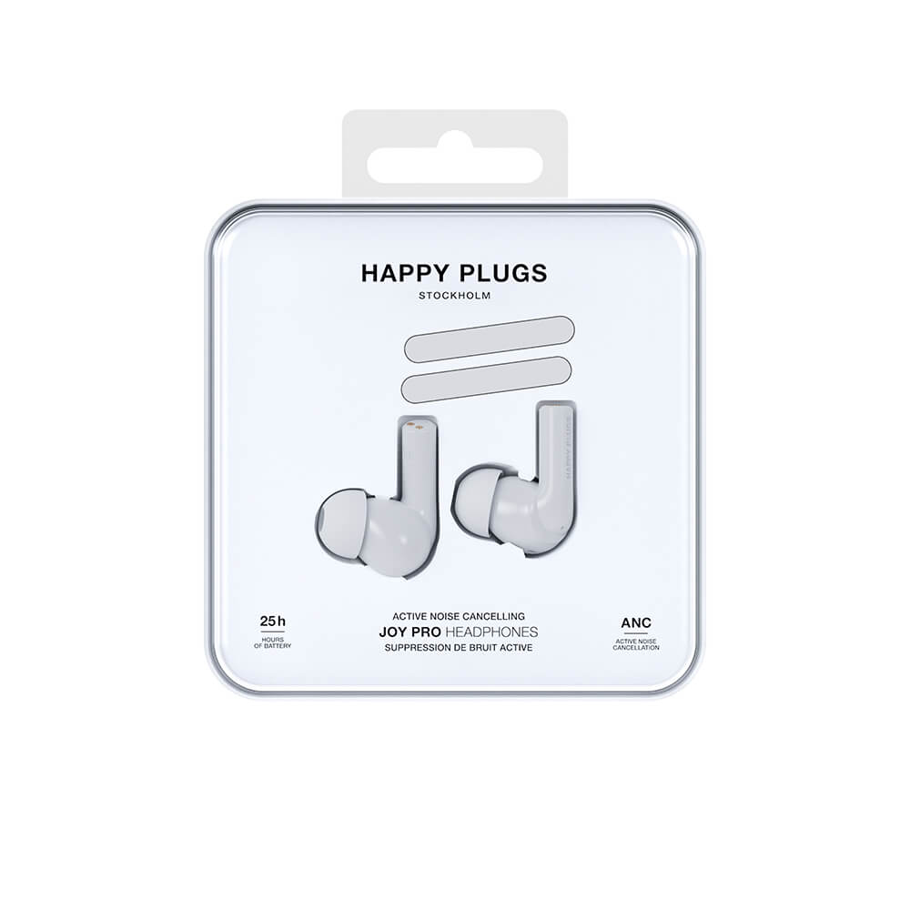 Happy Plugs Headphone Joy Pro In-Ear ANC White – image 2