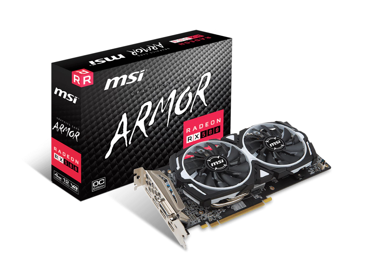 MSI RX 580 ARMOR 4G OC – image 3