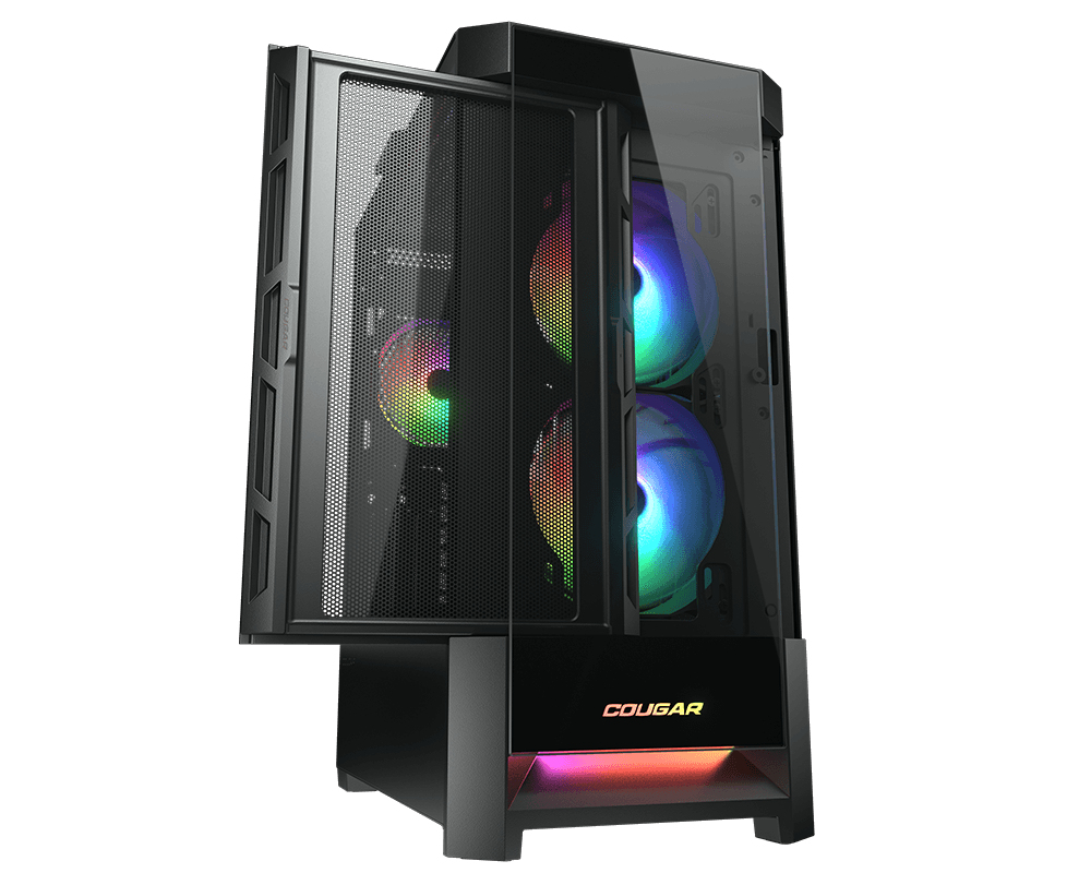 Gabinete Gamer COUGAR Duoface RGB - Media Torre - ATX/CEB/E-ATX/Micro ATX/Mini ITX - Panel Lateral - 385ZD10.0001