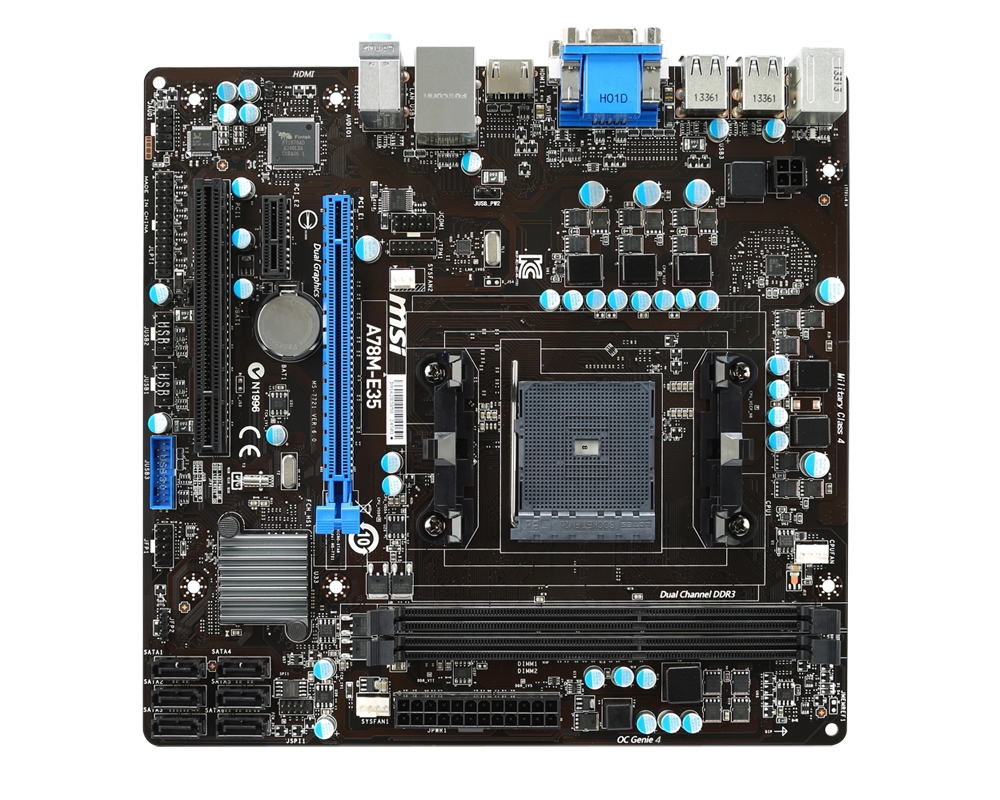 MSI A78M-E35 AMD A78 Socket FM2+ micro ATX – image 2