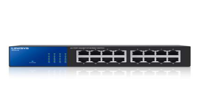 Linksys SE3016 network switch Unmanaged L2 Gigabit Ethernet (10/100/1000) Black
