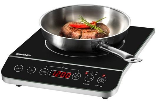 Unold 58105 hob Black, Stainless steel Countertop – image 4