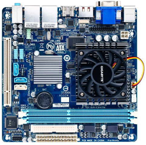 GIGABYTE GA-C847N motherboard Intel® NM70 Express mini ITX – image 2