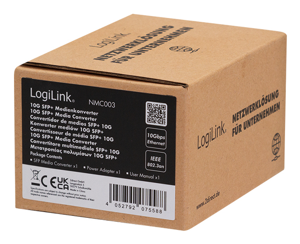 LogiLink NMC003 network media converter 10000 Mbit/s Black – image 4