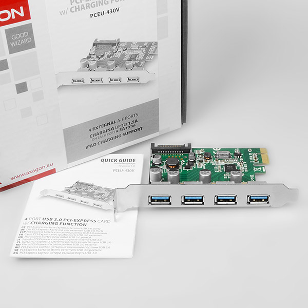 Axagon PCEU-430V interface cards/adapter Internal USB 3.2 Gen 1 (3.1 Gen 1) – image 7