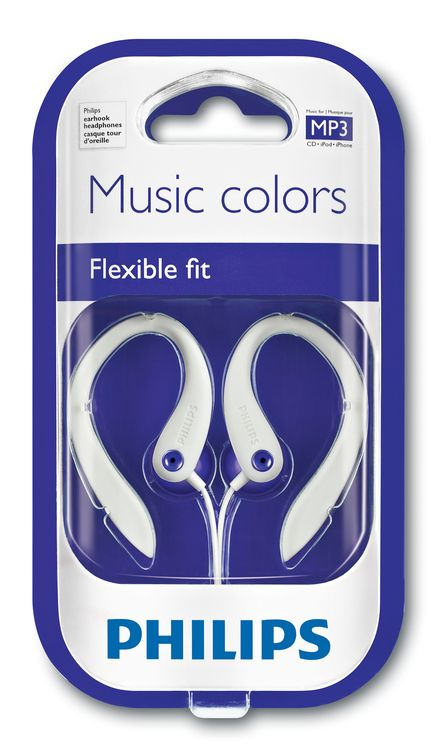 Philips SHS3215S/28 headphones/headset Wired Ear-hook, In-ear Purple, White – image 2
