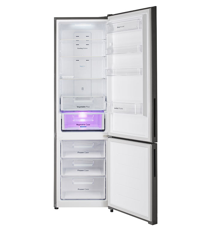 Daewoo RCT-360NSG fridge-freezer Freestanding Silver – image 4