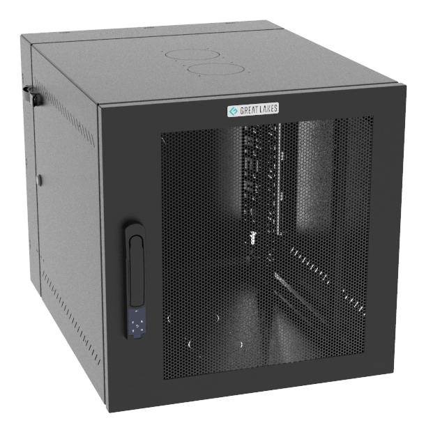 Vertiv VR Rack GL24WMCMM-B-SE-00-CM rack cabinet 12U Wall mounted rack Black