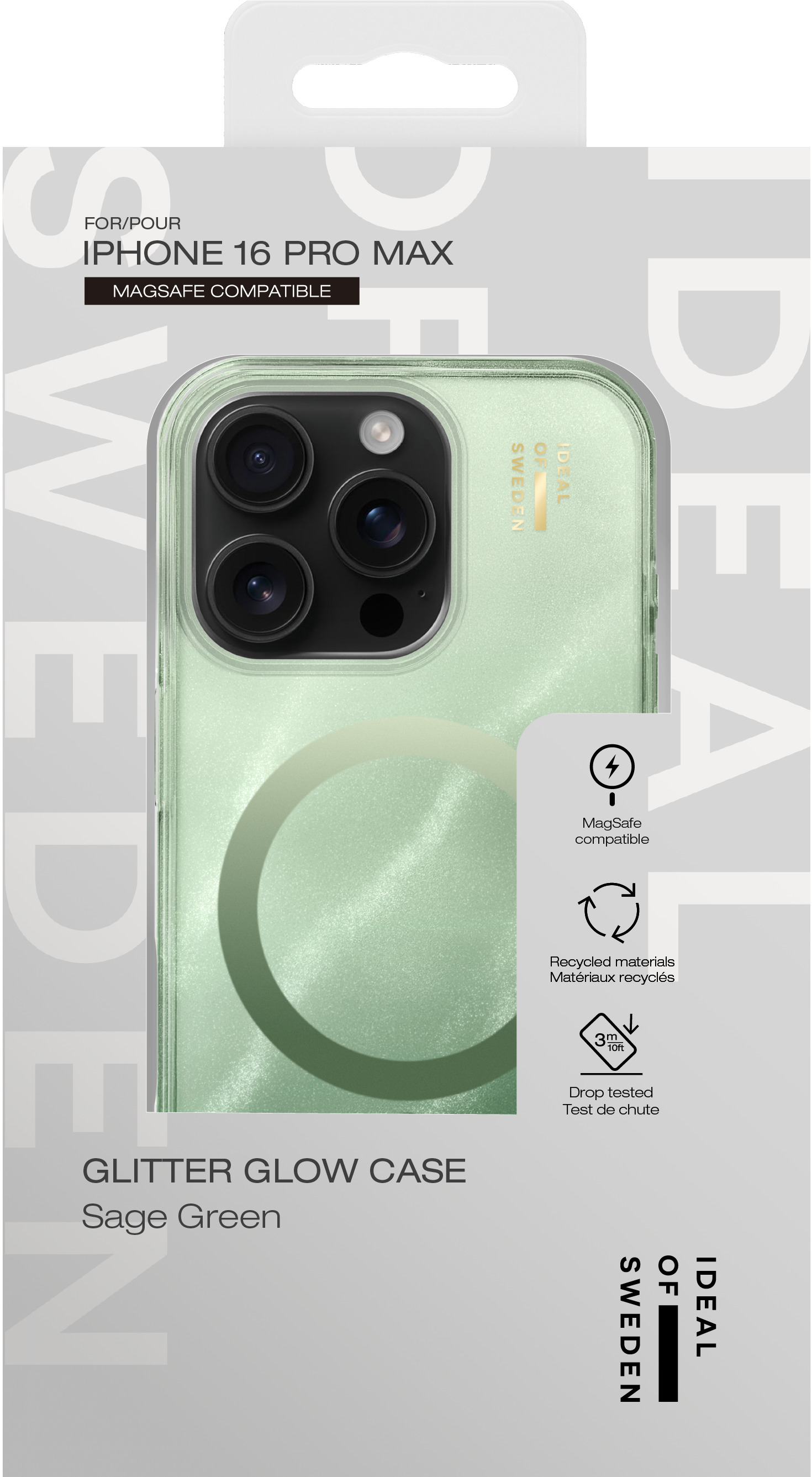 iDeal of Sweden Clear Case MagSafe iPhone 16 Pro Max Sage Green – image 4