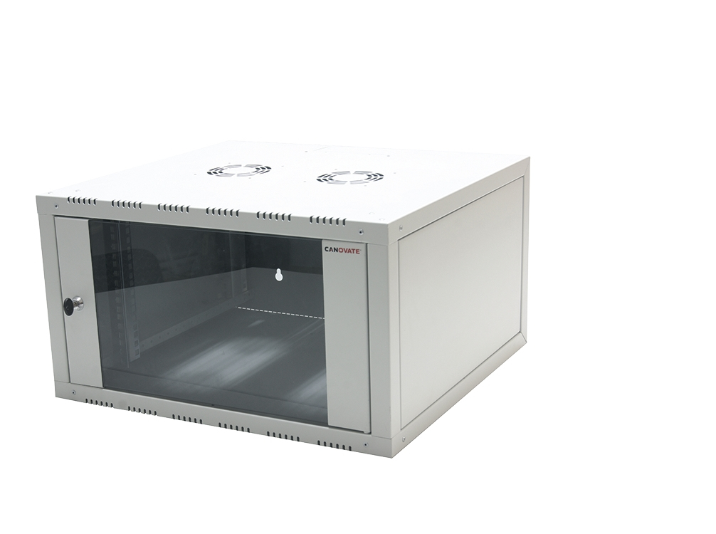 LogiLink W12E66G rack cabinet 12U Wall mounted rack Grey
