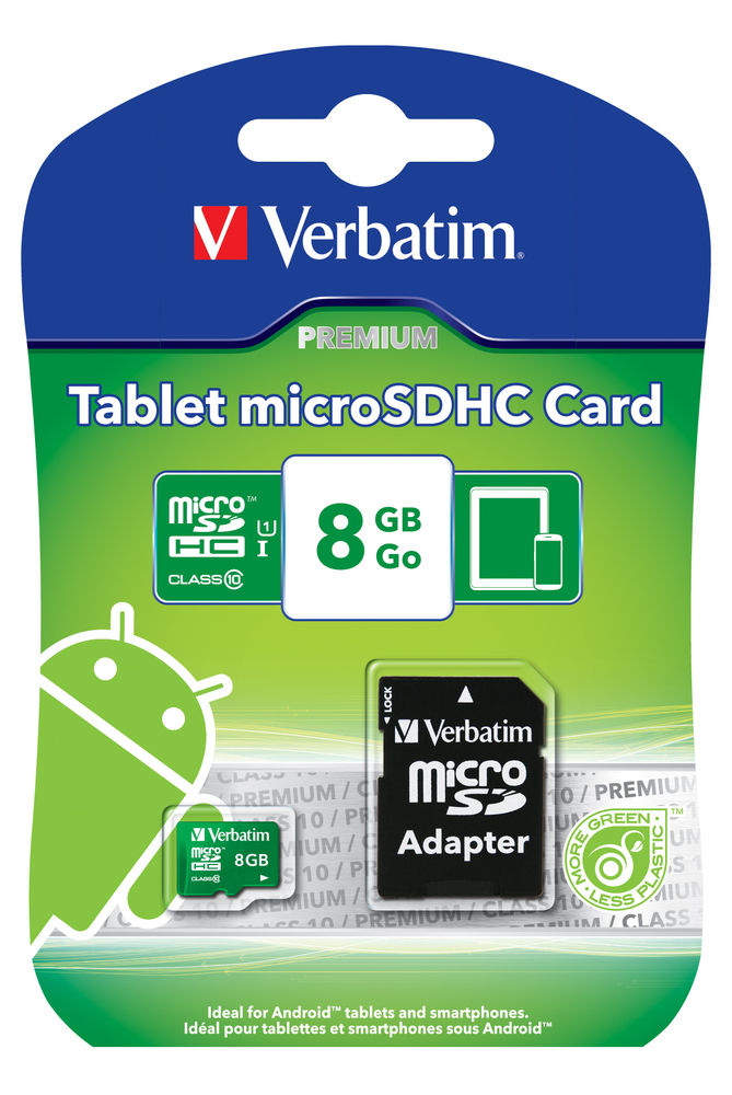 Verbatim 8GB Tablet microSDHC Class 10 – image 2