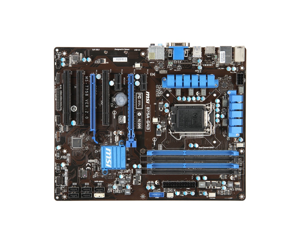 MSI B75A-G43 motherboard Intel B75 LGA 1155 (Socket H2) ATX – image 2