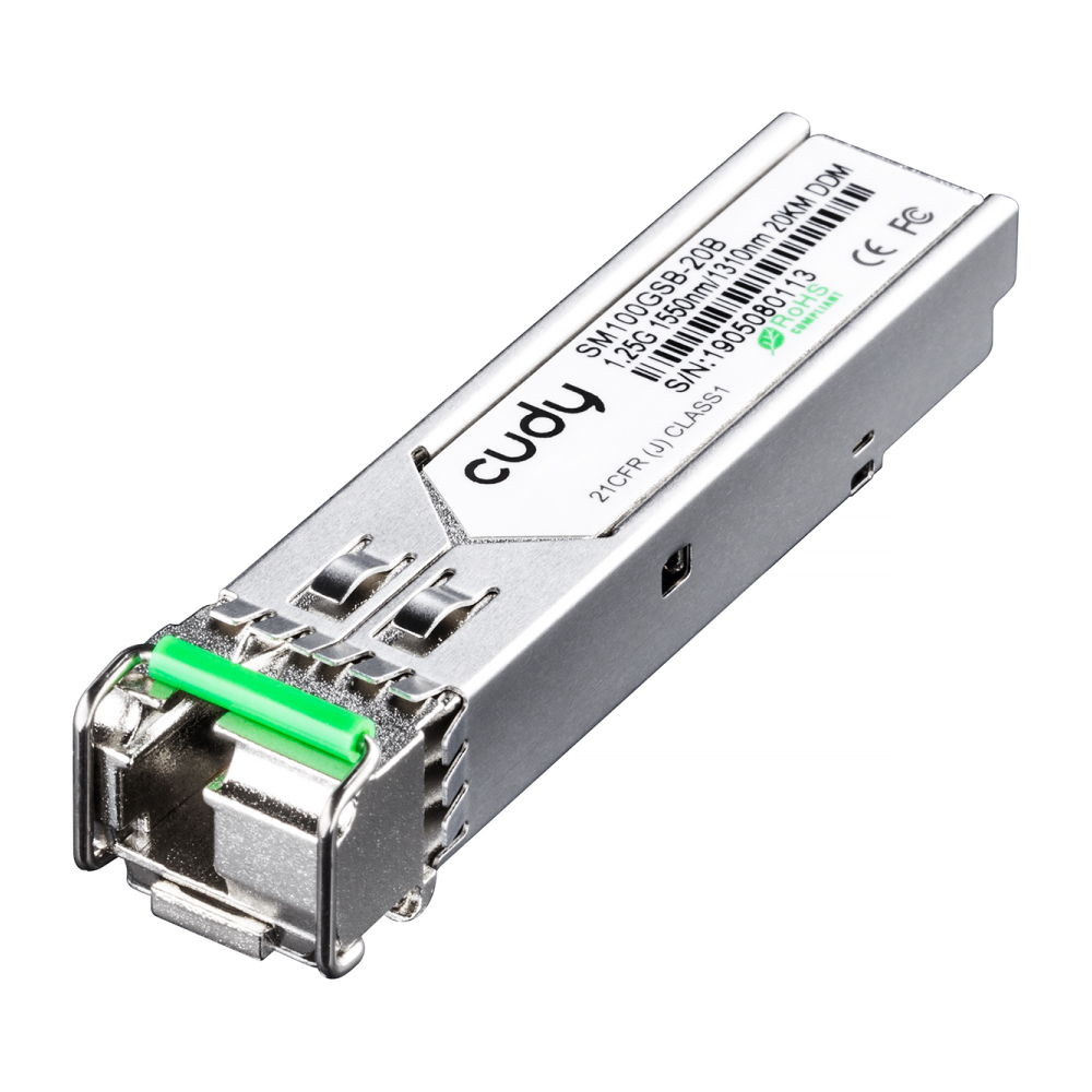Cudy SM100GSB-20B network transceiver module Copper 1250 Mbit/s SFP