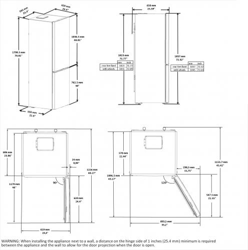 Beko RCSA365K31W fridge-freezer Built-in – image 3