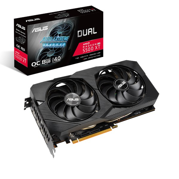 ASUS Dual 90YV0DV1-M0NA00 graphics card AMD Radeon RX 5500 XT – image 1