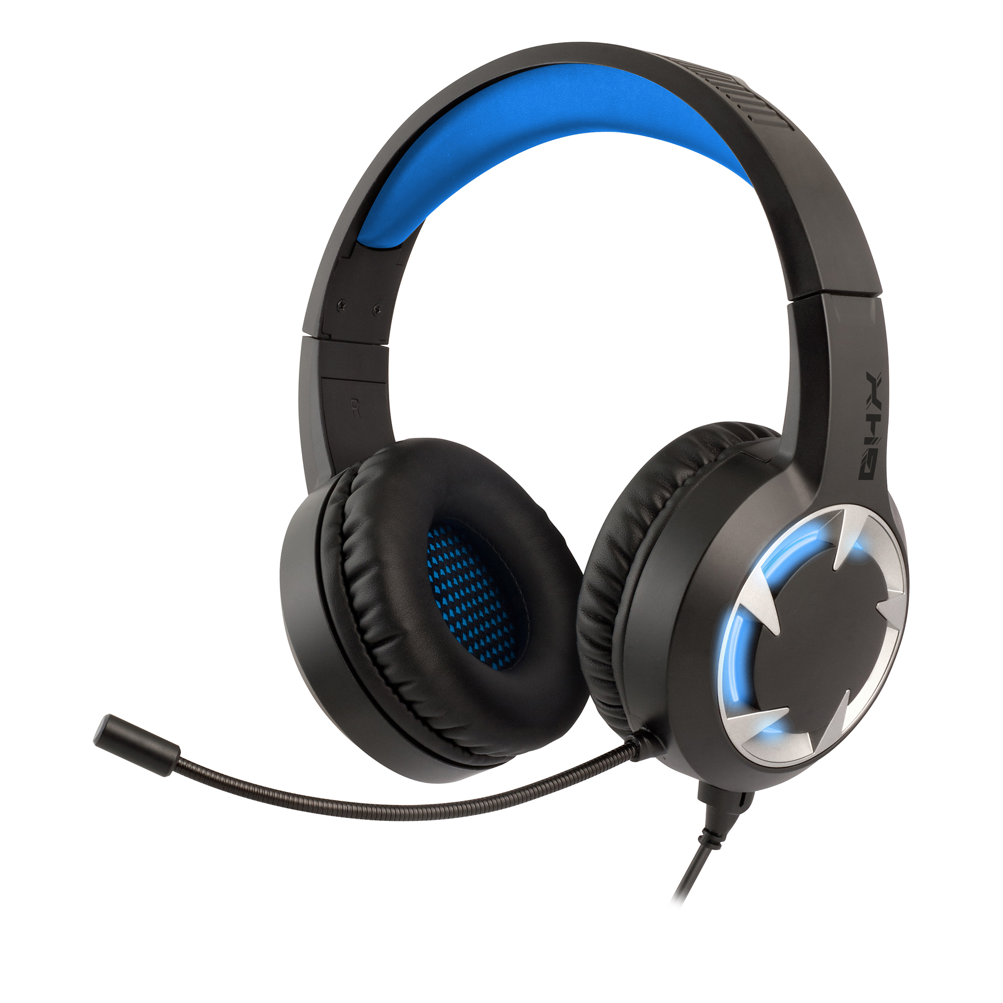 NGS GHX-510 Headset Wired Head-band Gaming Black, Blue – image 1