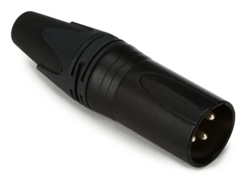 Equip Kabelverbinder 3-Polig Stecker                 schwarz