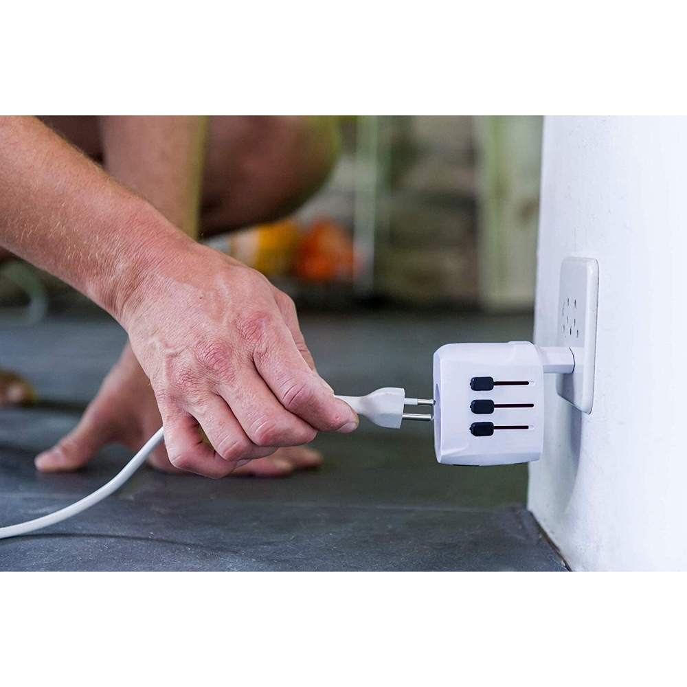 Techly Travel Adapter 2 USB ports 2.4A White – image 7