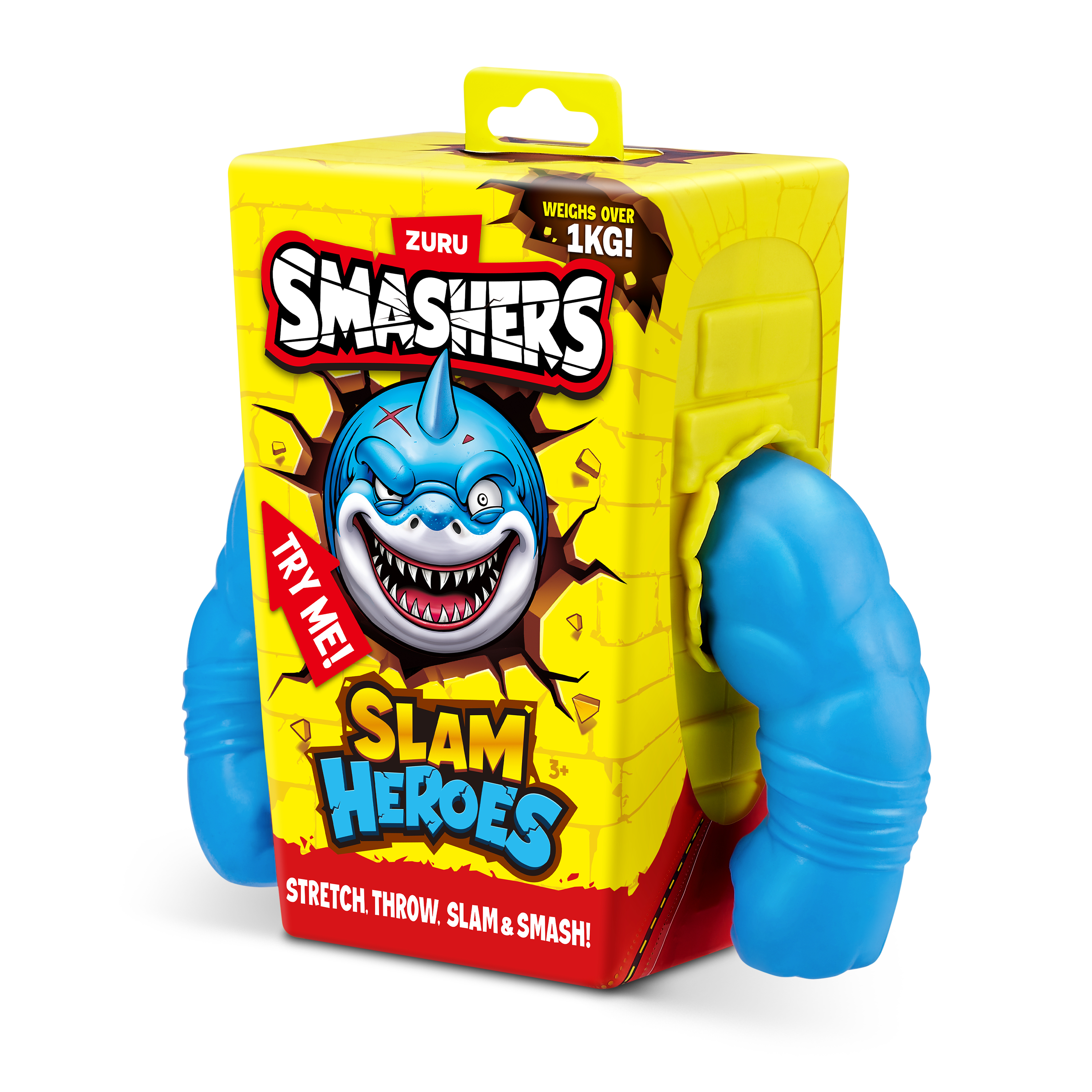 عکس فیگور اسباب بازی کوسه قهرمان Smashers 74146A SLAM، آبی