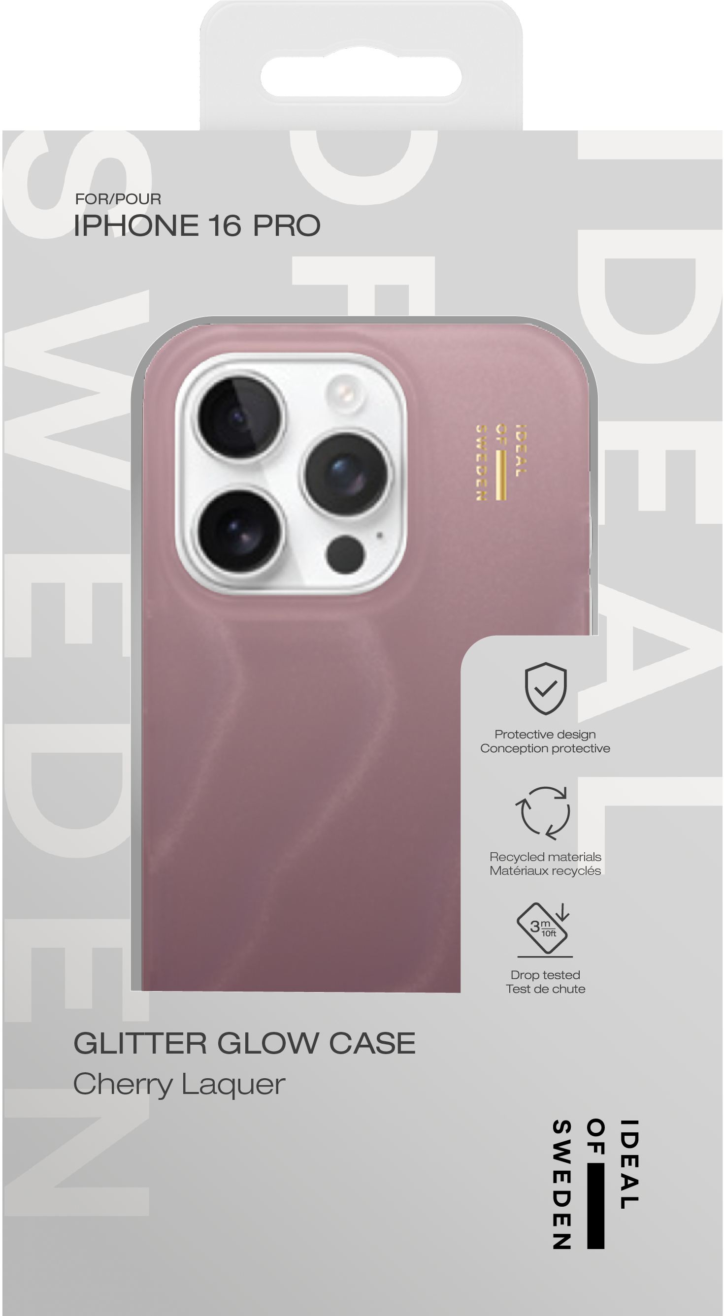iDeal of Sweden Clear Case iPhone 16 Pro Cherry Lacquer – image 6