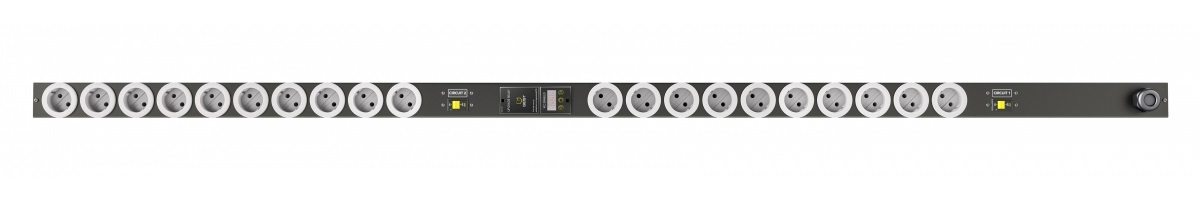 Vertiv MG01D4W1-20SKR3-3PS6B2A10-S power distribution unit (PDU) 20 AC outlet(s) 0U Black