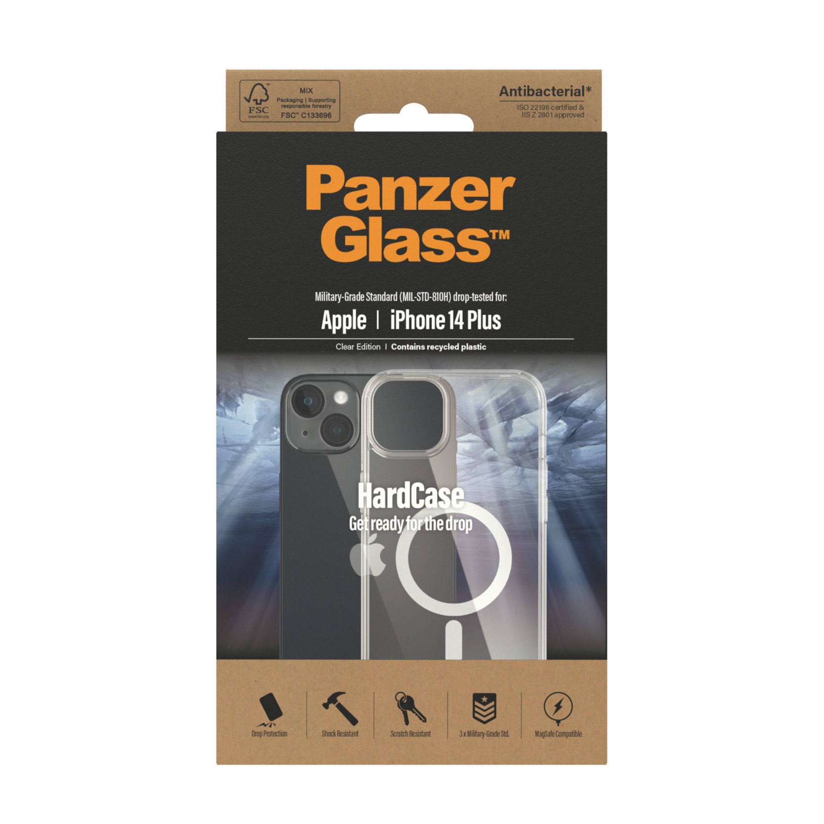 PanzerGlass® HardCase MagSafe Compatible iPhone 14 Plus | Clear – image 3
