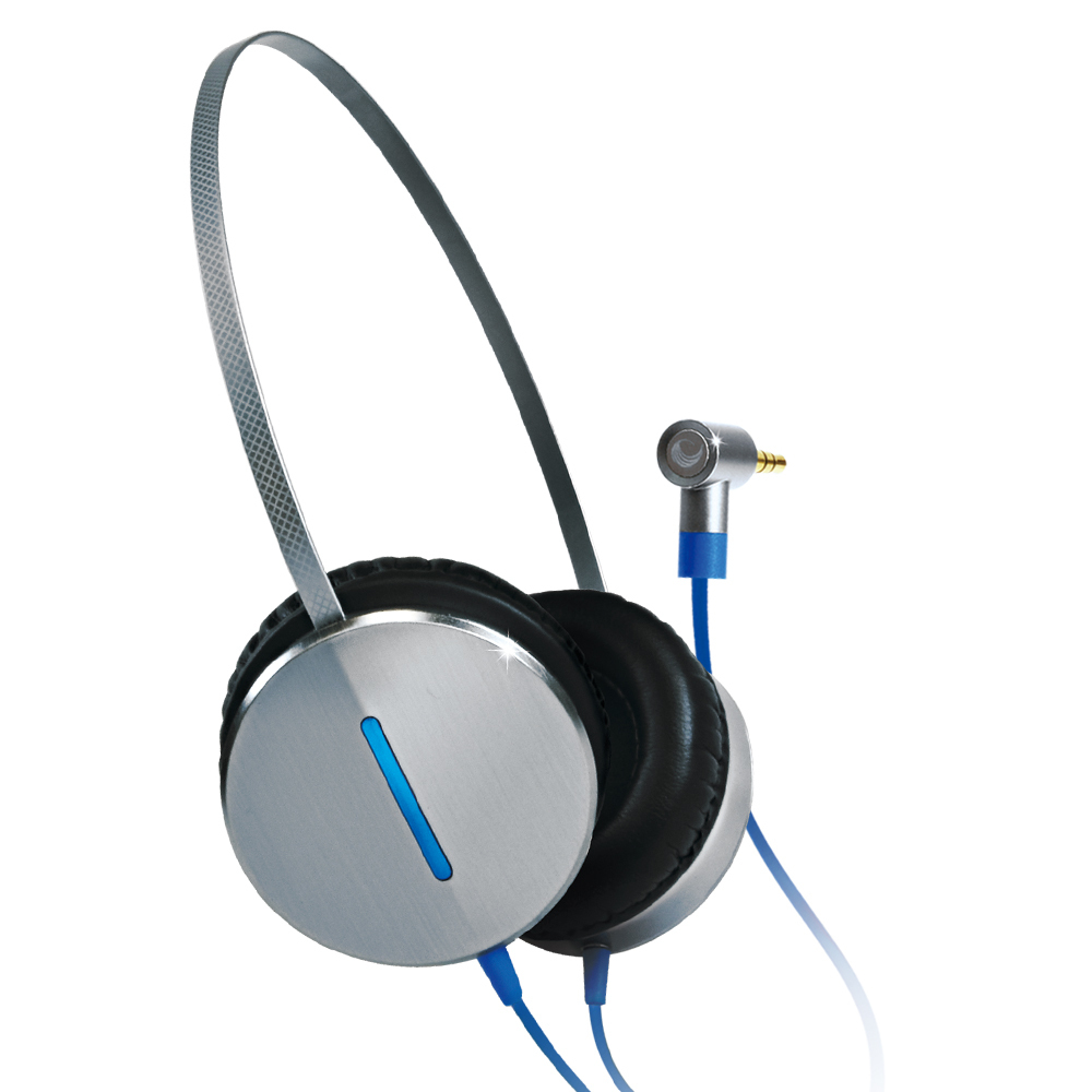 GIGABYTE FLY headphones/headset Wired Head-band Music Black, Blue, Silver – image 1