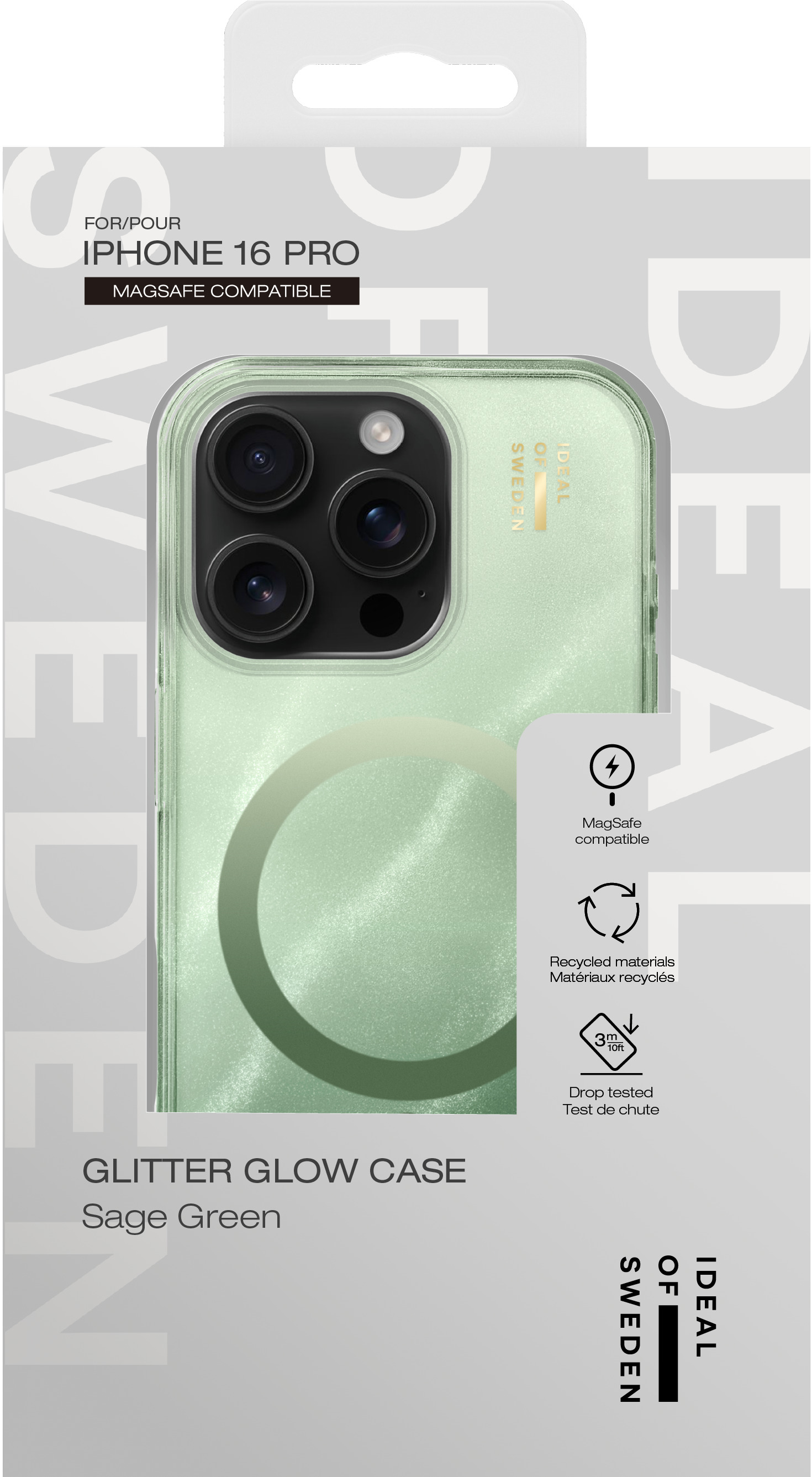 iDeal of Sweden Clear Case MagSafe iPhone 16 Pro Sage Green – image 4