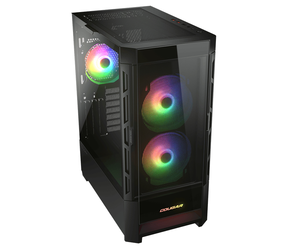 Gabinete Gamer COUGAR Duoface RGB - Media Torre - ATX/CEB/E-ATX/Micro ATX/Mini ITX - Panel Lateral - 385ZD10.0001