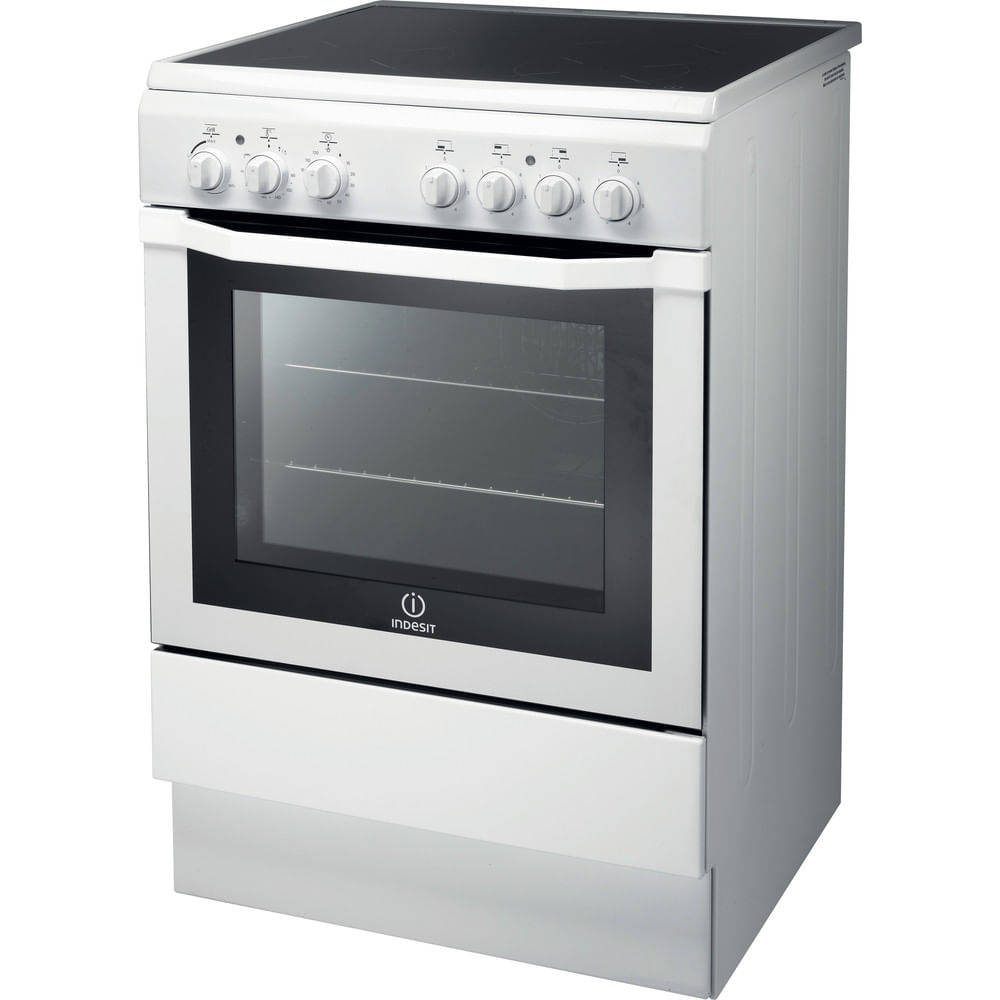 Indesit I6VV2A(W) cooker Freestanding cooker Electric Ceramic hob White – image 2
