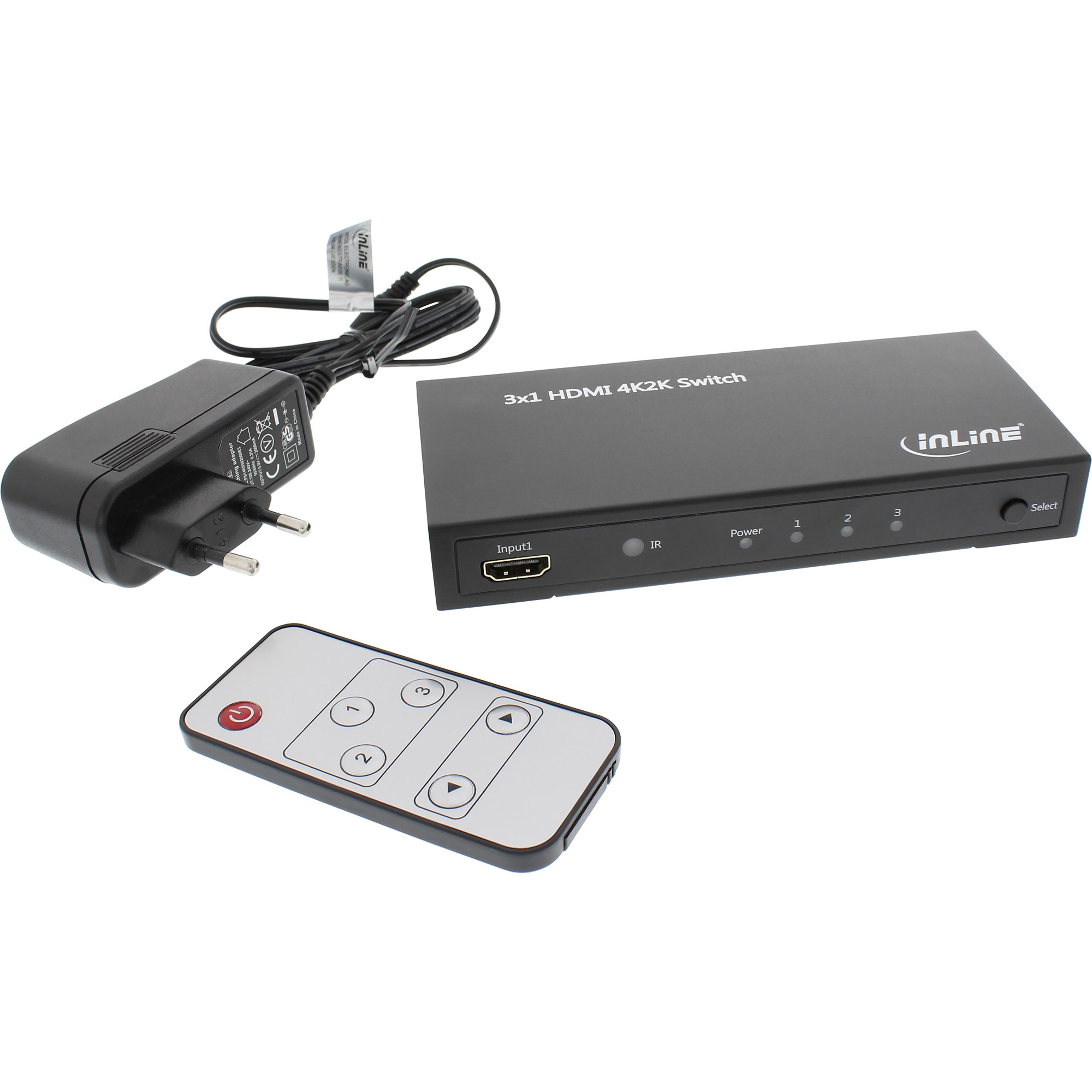 InLine HDMI Switch 3 IN to 1 OUT signal 4K2K 3D HD Audio – image 3