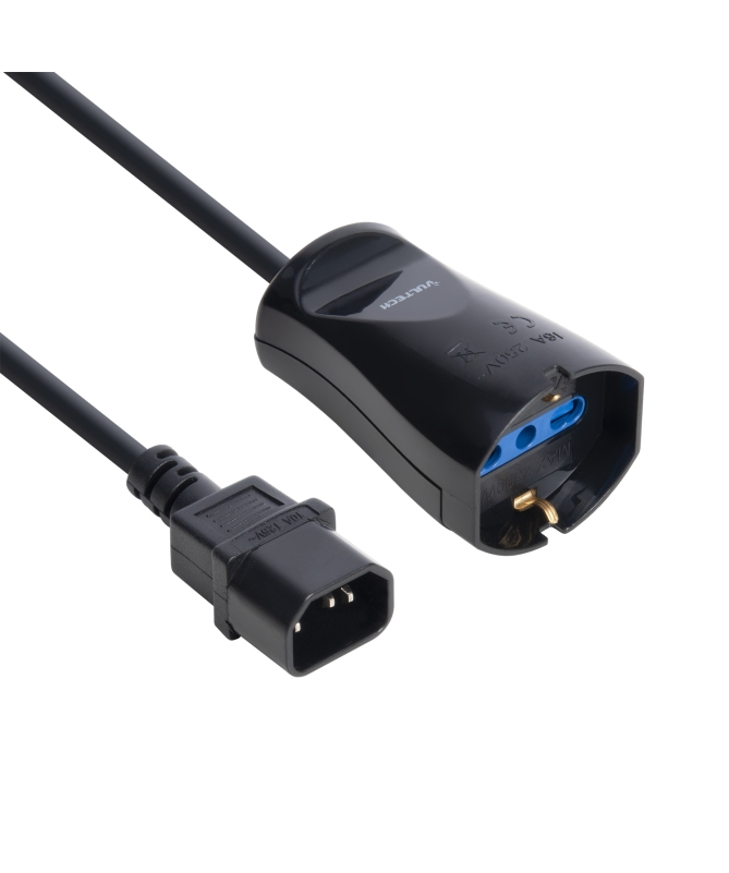 Vultech Cavo di Alimentazione IEC C14 Maschio - …