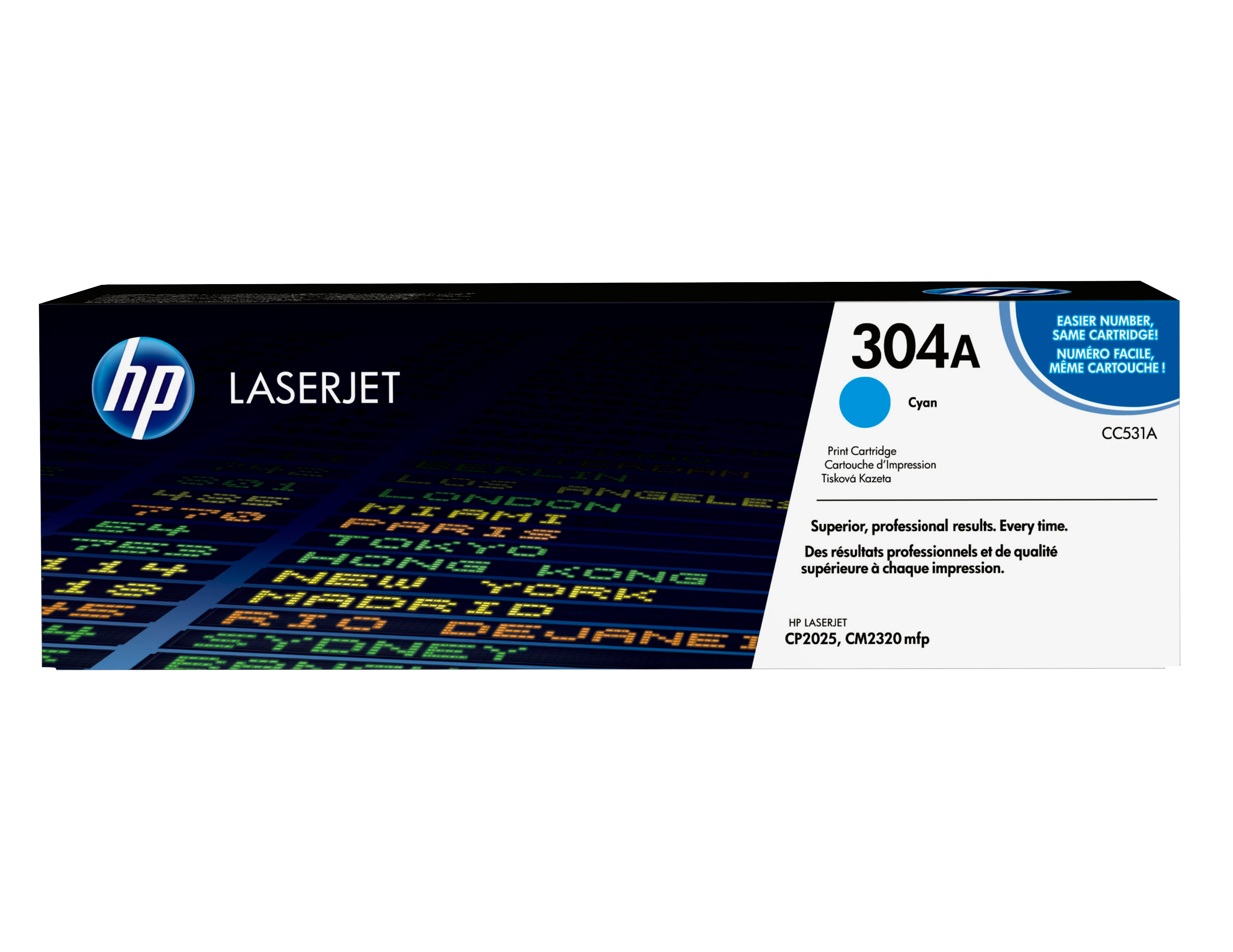 HP 304A, alkuperäinen syaani LaserJet-värikasetti