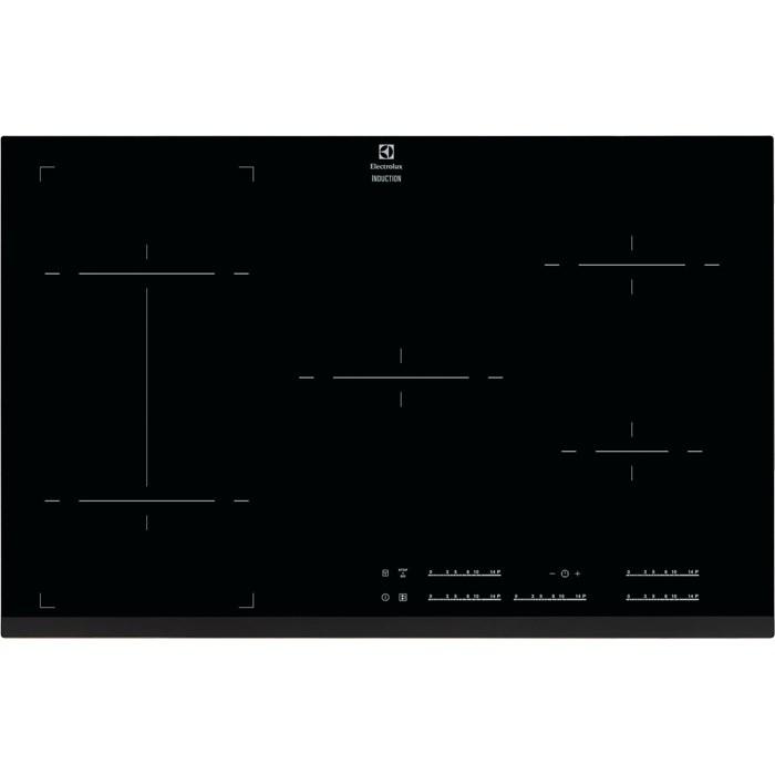 Electrolux EHI8550FOK Black Built-in Zone induction hob 5 zone(s)