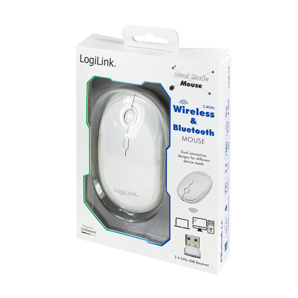 LogiLink ID0205 mouse Office Ambidextrous RF Wireless + Bluetooth 1600 DPI – image 9