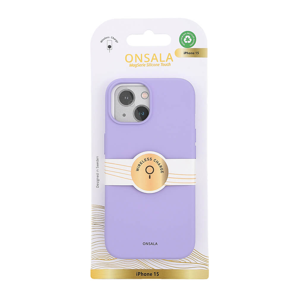 Onsala Phone Case with Silicone Feel MagSeries Purple - iPhone 15 – image 2