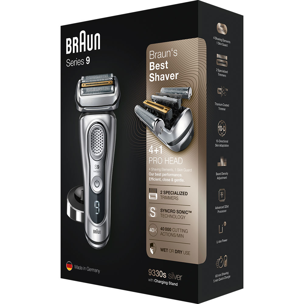 Braun Series 9 9330s Foil shaver Trimmer Silver – image 9