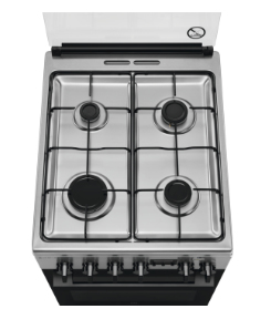 Electrolux LKK560209X Freestanding cooker Electric Gas Black, Stainless steel – image 4