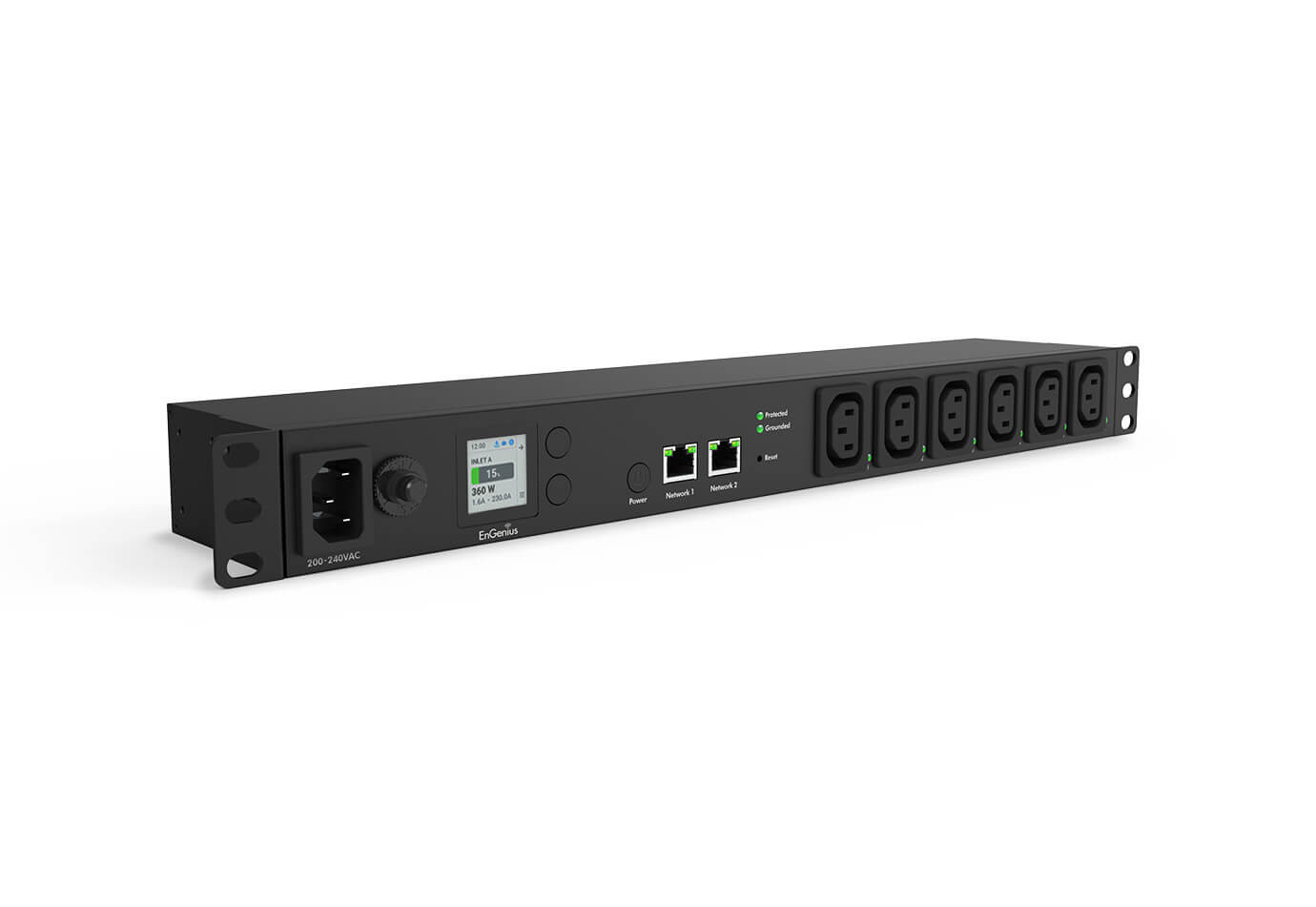 EnGenius Cloud Managed 1U 10A Smart PDU with 6 Metered Outlets – image 2